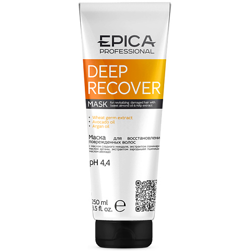 EPICA PROFESSIONAL Маска для восстановления повреждённых волос Deep Recover прелесть professional маска для нормальных и лишенных блеска волос эффект ламинирования 500