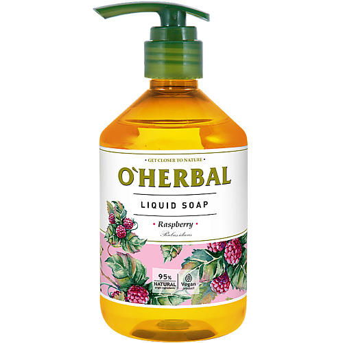 O'HERBAL Жидкое мыло с экстрактом малины palmolive жидкое мыло нейтрализующее запах для кухни 300