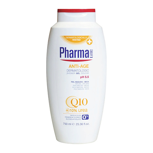HERBAL Гель для душа антивозрастной с коэнзимом q10 Pharma Line Anti-Age Shower Gel Douche unicorns approve гель для душа вишневый йогурт cherry yogurt shower gel