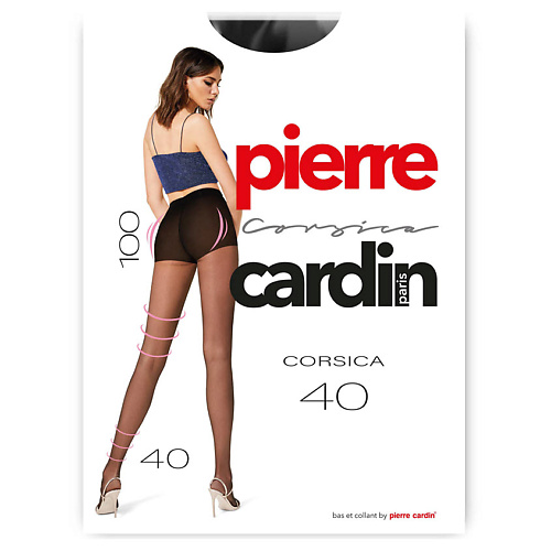PIERRE CARDIN Колготки Corsica 40 ден NERO pierre cardin трусы женские casual sport string серый меланж