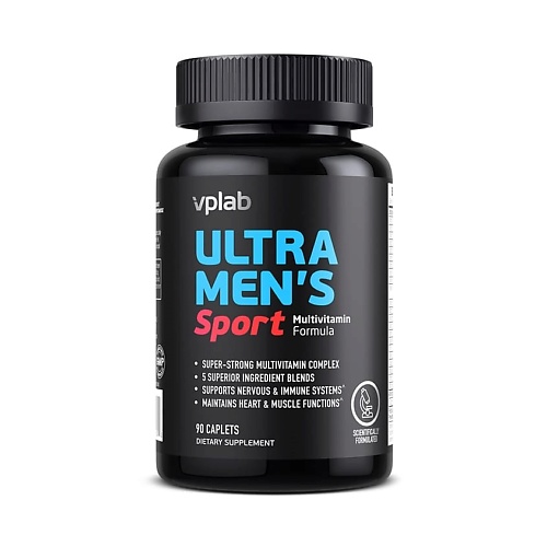 VPLAB Витаминно-минеральный комплекс для мужчин Ultra Men's Sport Multivitamin Formula алфавит витаминно минеральный комплекс косметик