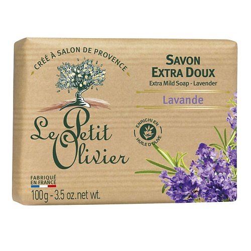 LE PETIT OLIVIER Мыло экстра нежное питательное Лаванда le petit olivier мыло жидкое марсельское глицерин