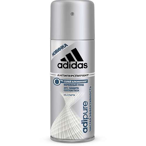 ADIDAS Дезодорант-спрей Adipure 24 часа для мужчин adidas дезодорант спрей для мужчин cool
