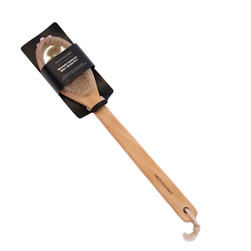 ЛЭТУАЛЬ Деревянная массажная щётка для тела n. 4 c натуральной щетиной melonpro брашинг с облегченной деревянной ручкой и натуральной щетиной 19 мм