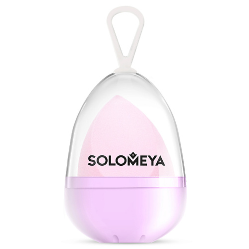 SOLOMEYA Косметический спонж для макияжа со срезом лиловый Flat End blending sponge lilac SME000018 - фото 1