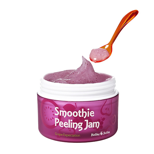 HOLIKA HOLIKA Отшелушивающий гель-скатка с виноградом Smoothie Peeling Jam Grape Expectation витэкс скраб сахарный для лица и губ отшелушивающий cashmere 50