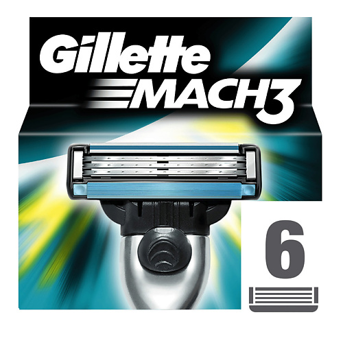 GILLETTE Сменные кассеты для мужской бритвы Gillette Mach3 станок для бритья bic click sensitive для женщин 3 лезвия 2 сменные кассеты 921402