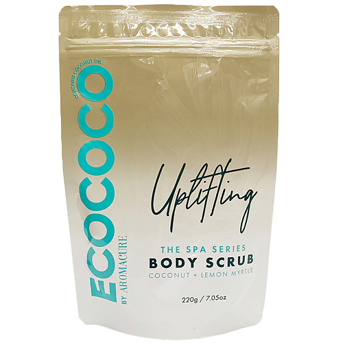 ECOCOCO Скраб для тела для лифтинга с кокосом и лимонным миртом The Spa Series Body Scrub gritti bra series macrame 100