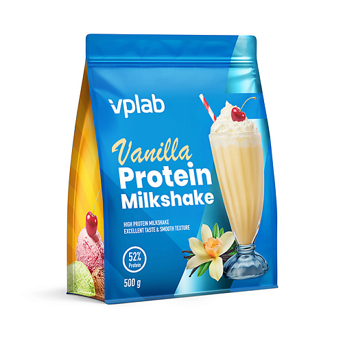 VPLAB Протеиновый коктейль Ваниль protein rex батончик с высоким содержанием белка со вкусом ванильное мороженое