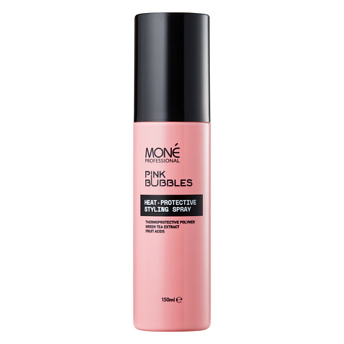 MONE PROFESSIONAL Спрей для волос термозащитный Pink Bubbles joanna пенка для волос styling effect очень сильной фиксации с кератином 150