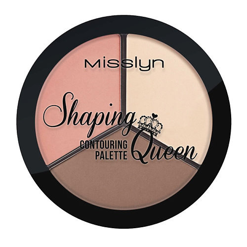 MISSLYN Палетка для контуринга лица Shaping Queen relove revolution палетка для макияжа лица colour play blushed duo