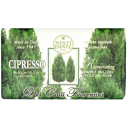 NESTI DANTE Мыло DEI COLLI FLORENTINI Cypress tree рис элитпак длиннозерный в пакетиках для варки 80 г х 5 шт