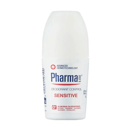 цена Дезодорант-ролик HERBAL Шариковый дезодорант для чувствительной кожи Pharma Line Sensitive Deodorant Control