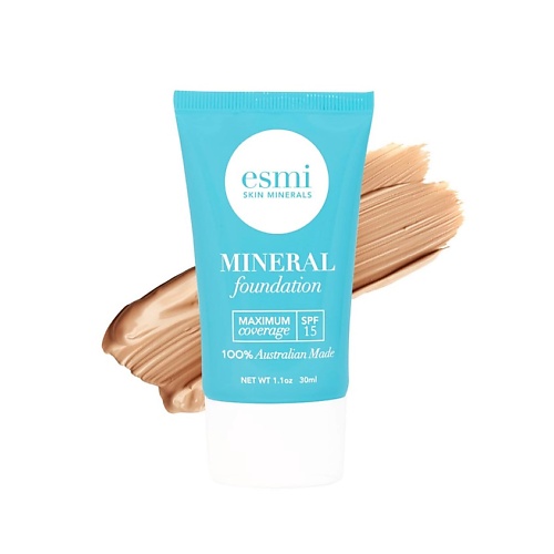 Тональное средство ESMI SKIN MINERALS Тональная основа минеральная Максимальное покрытие Liquid Mineral Foundation