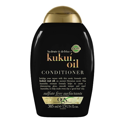 OGX Кондиционер для увлажнения и гладкости волос с маслом гавайского ореха кукуи palmer s кондиционер для придания сияния и гладкости волосам несмываемый с маслом оливы
