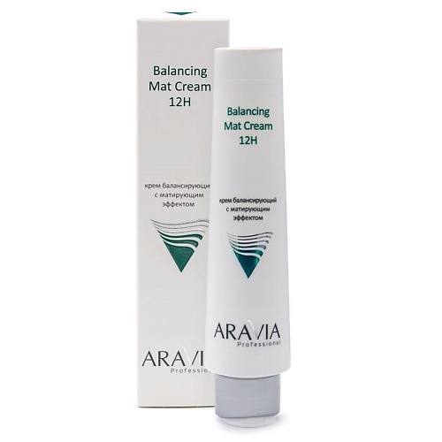 ARAVIA PROFESSIONAL Крем для лица балансирующий с матирующим эффектом Balancing Mat Cream 12H aravia professional тонер мист восстанавливающий с пребиотиками для лица 110 мл