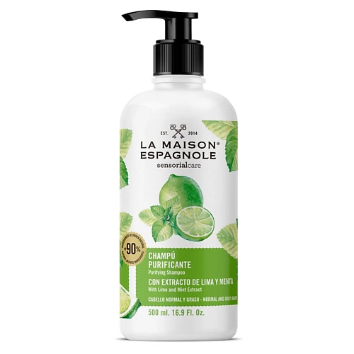 цена Шампунь для волос LA MAISON ESPAGNOLE Шампунь для нормальных и жирных волос очищающий Sensorialcare Purifying Shampoo