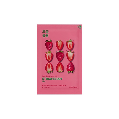 HOLIKA HOLIKA Маска для лица тканевая освежающая Pure Essence Mask Sheet Strawberry veve крем скраб для лица strawberry yogurt 100