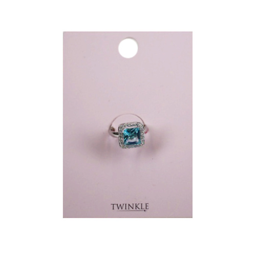 Кольцо TWINKLE Кольцо Light Blue Square