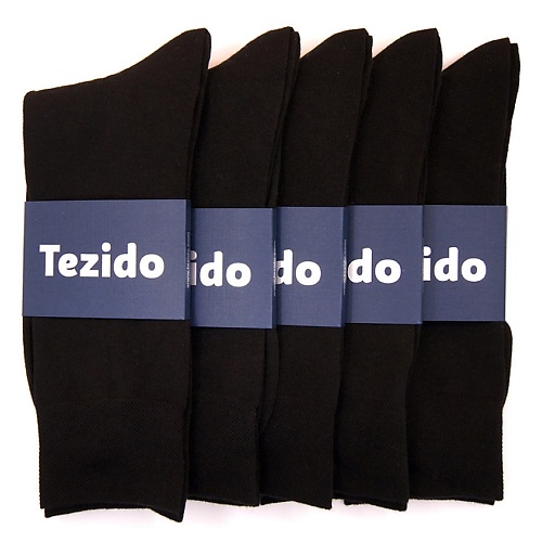 TEZIDO Носки чёрные в наборе tezido носки в горошек