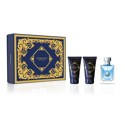 VERSACE Подарочный набор мужской POUR HOMME дезодорант спрей мужской rasasi perfumes wise designer collection pour homme 200 мл