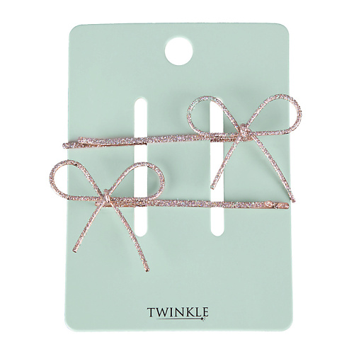 TWINKLE Набор заколок Bow Rose Gold лэтуаль twinkle косметичка set of 2 rose gold