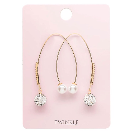 Серьги TWINKLE Серьги PEARL AND CRYSTALS