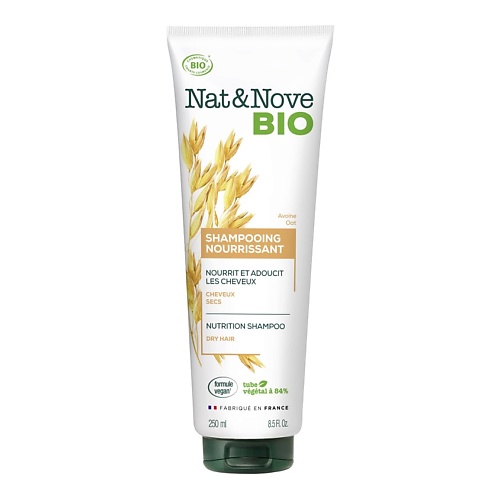 KERANOVE Шампунь для сухих волос Овес Nat & Nove Bio Shampoo увлажняющий и питательный шампунь для сухих волос с протеинами молока shampoo nourishing s86 846 1000 мл