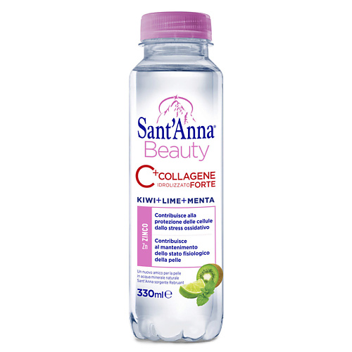 SANT'ANNA Безалкогольный напиток на основе минеральной воды «Киви, Лайм и Мята» напиток magnium базилик 0 33 л