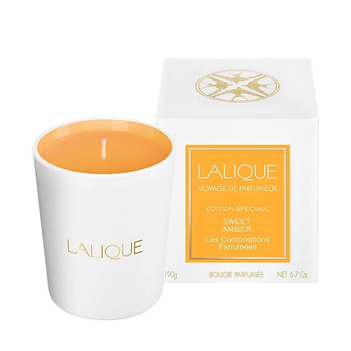 LALIQUE Свеча ароматическая SWEET AMBER lalique свеча ароматическая pink paradise