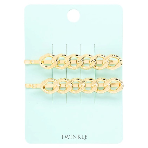 TWINKLE Заколки-невидимки для волос GOLDEN CHAIN twinkle заколки невидимки для волос golden flowers
