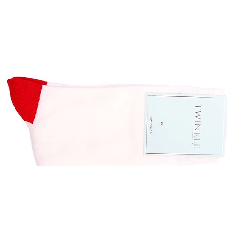 TWINKLE Носки женские, модель: HEART, цвет: белый подарок носки в банке пусть сбудутся мечты женские белые