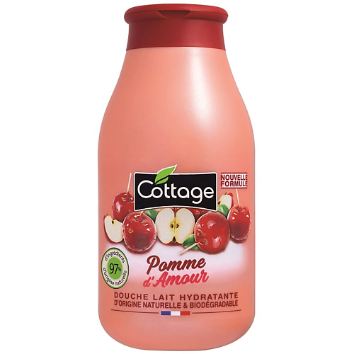 COTTAGE Молочко для душа увлажняющее Douche Lait Hydratante – Pomme d'Amour nidra пена молочко для душа с молочными протеинами увлажняющая 300
