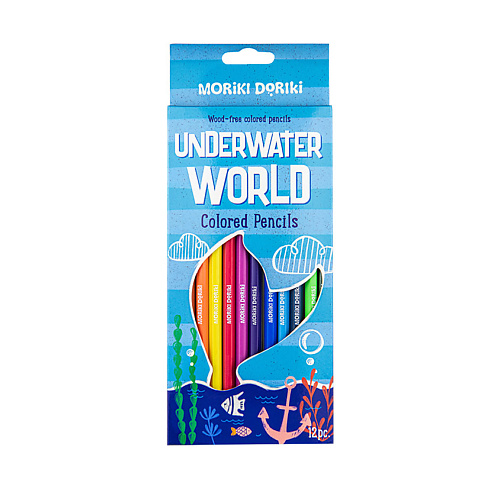 MORIKI DORIKI Цветные карандаши  UNDERWATER WORLD plastic remaking our world