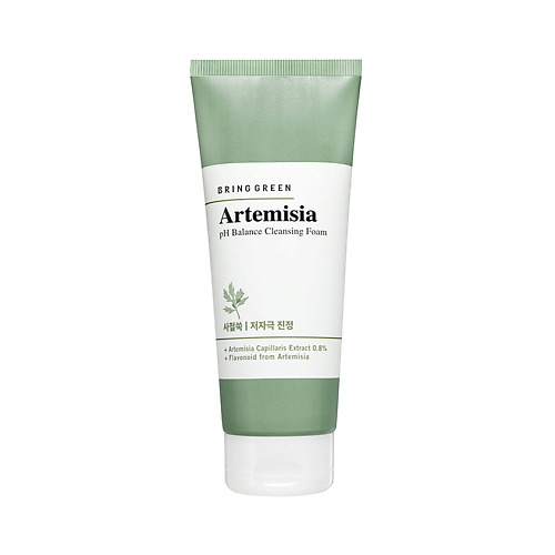 BRING GREEN Пенка для умывания регулирующая pH кожи с полынью Artemisia pH Balance Cleansing Foam artemisia