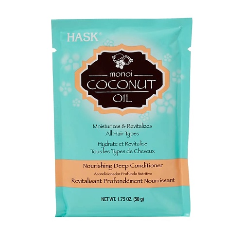HASK Питательная маска для волос с кокосовым маслом Coconut Oil Conditioner hask маска для волос укрепляющая с маслом чайного дерева и экстрактом розмарина tea tree oil treatment mask