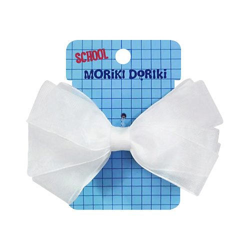 MORIKI DORIKI Белый бант на резинке SCHOOL Collection White bow elastic конверт для денег универсальный купюра бант 8 3х16 7 см
