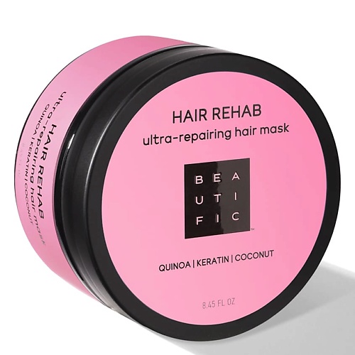 BEAUTIFIC Маска для волос восстанавливающая Hair Rehab nature of agiva маска для волос hair fruit salad роза шоколад йогурт 200