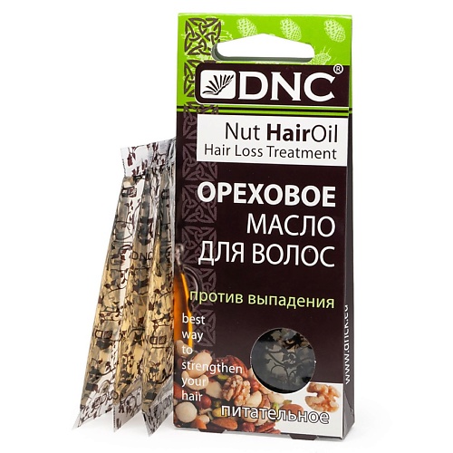 DNC Масло ореховое для волос питательное против выпадения Nut Hair Oil путешествие полевого мышонка ореховое потрясение