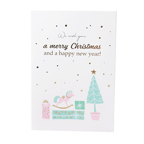ЛЭТУАЛЬ Открытка «We wish you a merry Christmas» открытка поздравляем автомобиль 12 5х19 4 см