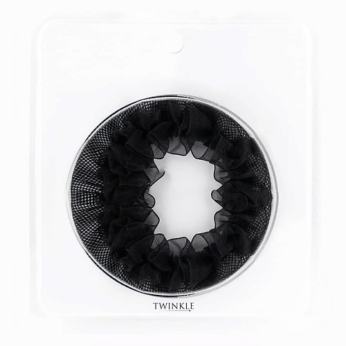 TWINKLE Сеточка для пучка с украшением лентой BLACK лиана лист сеточка с прожилками 250 см