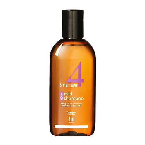 SYSTEM4 Шампунь №3 для всех типов волос Mild Climbazole Shampoo System 4 insight шампунь воск для кудрявых волос увлажняющий elasti curl pure mild shampoo 200 мл