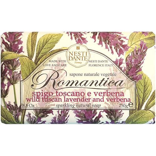 NESTI DANTE Мыло Romantica Tuscan Lavender & Verbena мыло castelbel porto chita verbena 150г