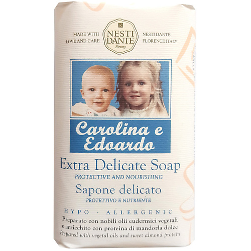 NESTI DANTE Мыло экстраделикатное Baby Carolina e Edoardo nesti dante мыло marsiglia toscano rosa centifolia