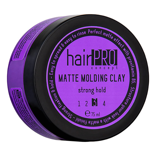 HAIR PRO CONCEPT Глина моделирующая сильной фиксации Matte Molding Clay Strong Hold матовая паста для моделирования прически сильной фиксации hd matte paste