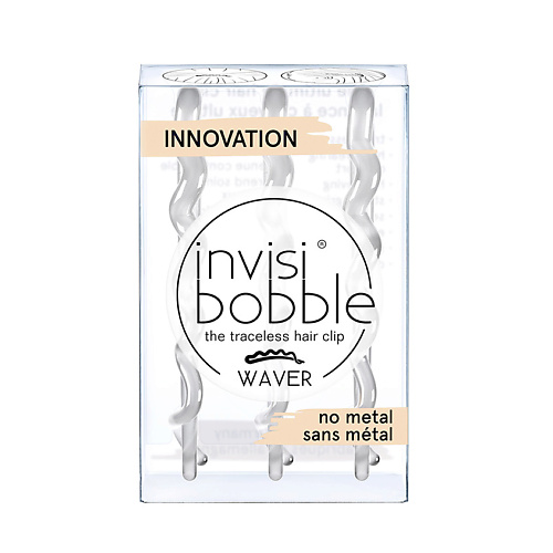 INVISIBOBBLE Заколка invisibobble WAVER Crystal Clear invisibobble заколка invisibobble waver plus i lava you more с подвесом