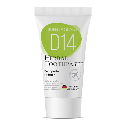 #DENTAGLANZ Зубная паста D14 Herbal Toothpaste marvis набор средств для ухода за полостью рта toothpaste whitening mint 2