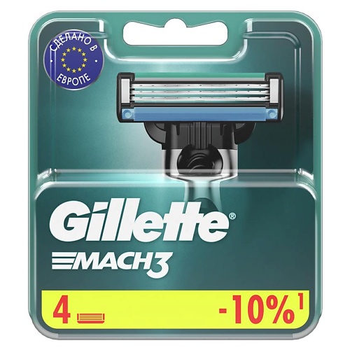 GILLETTE Сменные кассеты для бритья MACH3 bic сменные кассеты для бритья 3 лезвия hybrid 3 flex 31