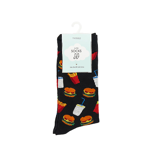 Носки TWINKLE Носки модель Burger, цвет черный