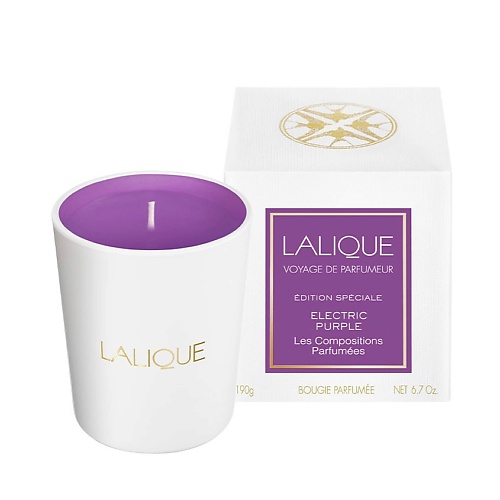 LALIQUE Свеча ароматическая ELECTRIC PURPLE lalique свеча ароматическая plume blanche